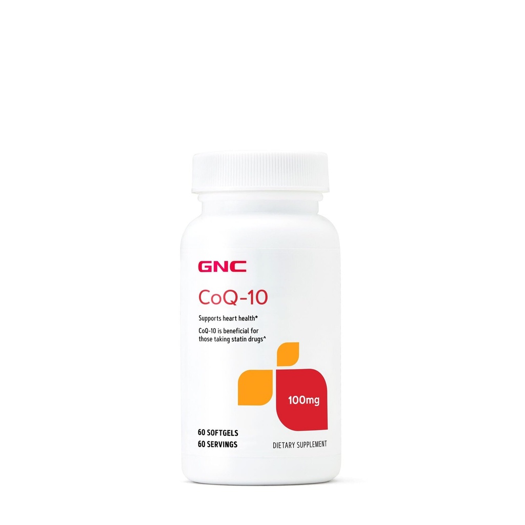GNC CoQ10 100 מ"ג תוסף, תומך בריאות הלב, 60 משרתות