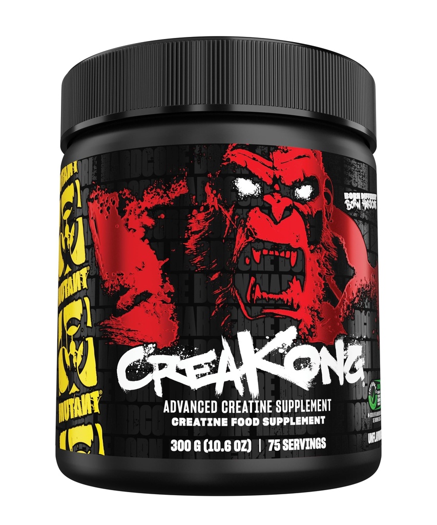 Mutant Creakong - 300G of Delivering Sheer Unadulterated Size and Power, A Creatine בלנדר המספק רק קריפטינים טהורים מהמקורות המובילים בעולם.