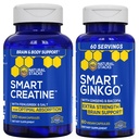 NATURAL STACKS גינקו בילובה + Creatine Monohydrate Bundle - Advanced Absorption פורמולה * - תוספת חיזוק המוח * - 180 קפסולות מוחלט