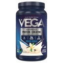 חלבון וגה + Creatine - 30g צמחי מבוסס חלבון, וניל, 20 משרתים, 3g Creatine, 5g BCAAs, טבעוני, Keto, Gluten חינם, חלב חינם, דלת פחמימות, עבור שריר ותיקון, לשתות לערבב, 3oz 33.9