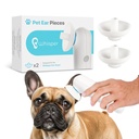 Whisper Pet Ear Pieces אוזניים יבשר | הסר מים, טיפול בדלקת אוזניים לכלבים, כלב אוזניים נקי יותר, אלטרנטיבה לכלב אוזניים Wipes | טיפול בזיהומים Yeast לכלבים | Zymox Ear Solution for Dogs