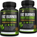 Premium תה ירוק לחלץ שומן Burner תוסף EGCG-Natural Appetite Suppressant-Healthy Weight Loss Pills that Work Fast for Women and Men-Detox Metabolism Booster to Burn Belly Fat 2