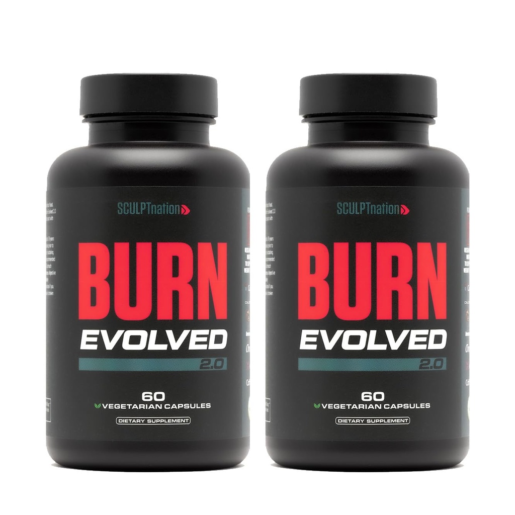 פיסול האומה על ידי V Shred Burn Day for Men - Metabolism Booster with Cayenne, Gymnema Leaf Extract, and Alpin Galanga Rootאבק - 2Pack - 60 קפסולות