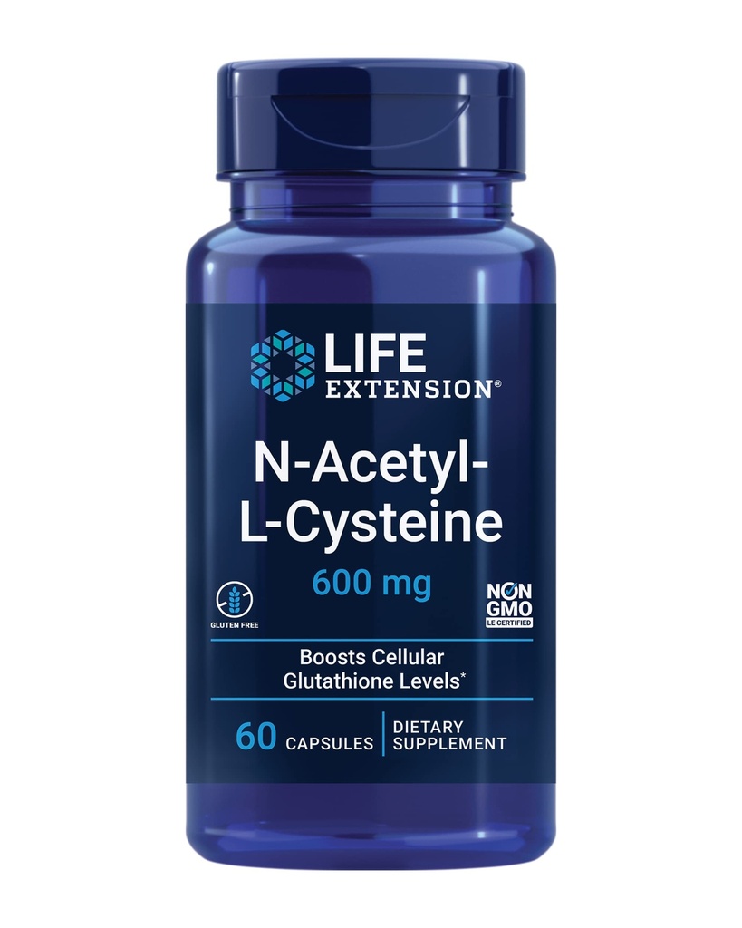 הרחבת החיים DHEA 60 קפסולות ו- N-Acetyl-L-Cysteine Immune & Respiratory Support 60 קפסולות Bundle