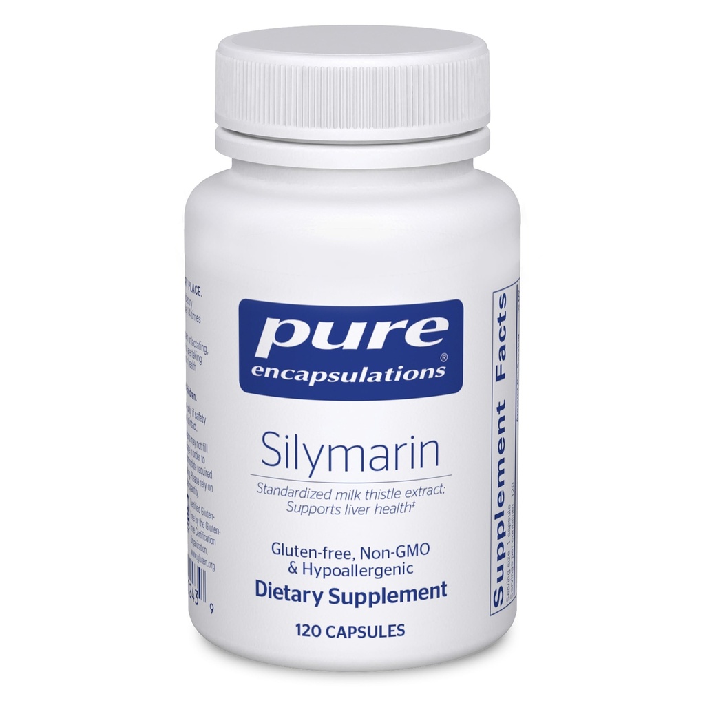 טהור Encapsulations Silymarin - 250 מ"ג חלב זהטלה Per קפסולה - תמיכה בריאות Liver - Antioxidants תוסף - non-GMO & טבעוני - 120 קפסולות