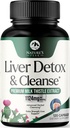 Liverנקה Detox & תיקון - חלב תוספת תוספת עבור Digest & Immune בריאות - ג'ינג'ר Root, Choline & Dandelion Root - Herbal Liver תמיכה עם Silymarin, Beetroot & Artichoke - 120 קפסולות