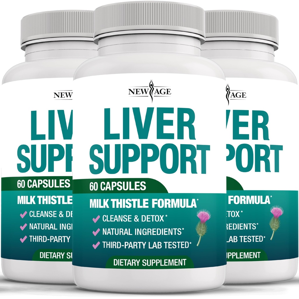 Liver Cleanse Detox & Fix - Milk Thistle Supplement - Liver Support with Choline, Artichoke Extract, Chicory & Dandelion Root Supplement - Milk Thistle Liver Detox & Liver ניקוי - 180 הרוזן