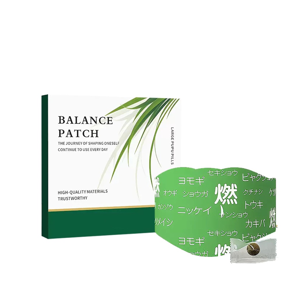 Herbal Patch Pad Balance - Plant Herbal Navel Patches for Menstrual Cramp הקלה, Help מופחת Bloating showance, מקדם את Abdominal Comfort Non-Irritating Design 1 Boxes 5 Pieces