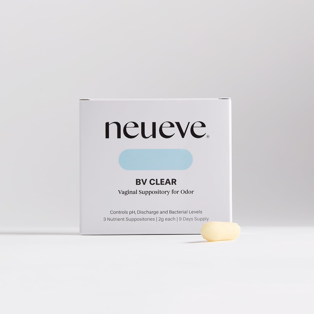 NeuEve BV Clear עבור <45 | עבור Vaginal Odor ו- Bacterial Vaginosis הקלה | pH-Balancing ועסקאות עם גרדנרלה Vaginalis ו- Recurrent BVV
