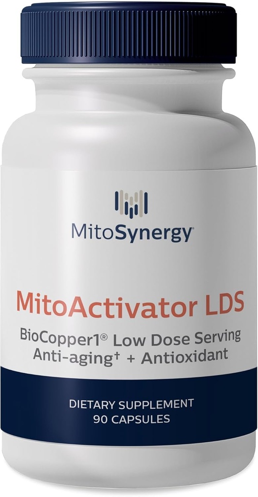 MitoActivator BioCopper1 Cu1 (Cunermuspir) LDS - נמוך Dose המשרת 0.1 מ"ג Bioavailable Copper - תמיכה של Tick Immune עבור משתמשים רגישים כדי למזער את התגובה של Herxheimer