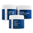 Opti+ Heart & Vascular Health Bundle - rTG אומגה 3, Homocysteine B-Vitamins & D3 K2 תוסף Kit