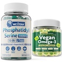 Nextdia Vegan אומגה 3 חניכיים 1 Pack + Phosphatidylserinemies סוכר חינם 2 Pack