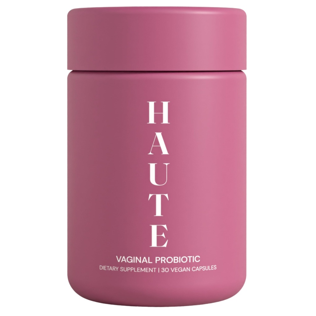 HAUTE Vaginal Probiotics עם Prebiotics ו Lactobacillus Crispatus, pH Balance, בריאות Vaginal Odor, תמיכה תזונתית, 30 הרוזן