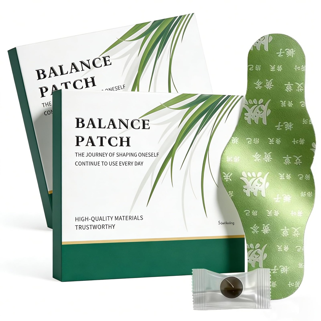 Balance Patch, יפני Herbal Patch Stomach, צמחי מבוסס צמחים, מקדם עיצוב לא-Irritating לא-Irritating עיצוב נוח אדמדסיבי, Easy Topical Use (2 Boxes-10 Patches)