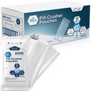 MED PRIDE Pill Crusher 4.7 "x2' Pouches" - חבילה של 1000 תרופות דיסposable Crushers - כיתה רפואית Clear Tablet Crushing Bags עבור צריכת קל עם Zero Waste