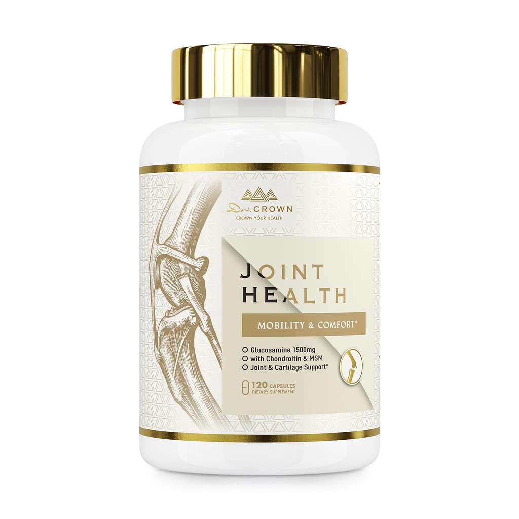 Joints Health Suppplement, Glucosamine Chondroitin MSM - Joint Support Supplement for Women and Men with Turmeric, MSM &Boswellia, for Cartilage, Joint Health and Flexibility - 120 Capsules