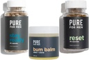 טהור לגברים להישאר מוכנים סיבים (120 Count), Bum Balm & איפוס (30 הרוזן) Bundle