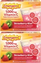 אקסן-C 1000 מ"ג ויטמין C אבקת, סטרוברי קיבדור, Antioxidants, B ויטמינים ואלקטרוליטים, ויטמין C תוספת לתמיכה בחיסון, 30 Count (Pack of 2)