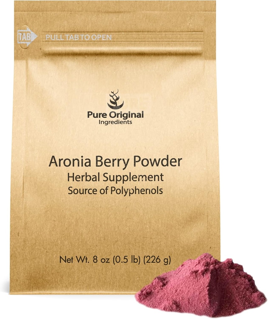 צריכת פירות מסוג OrIGINAL INGREDIENTS Aronia Bre (8 oz) תמצית פירות, תמיד טהור, ללא תוספות או Fillers