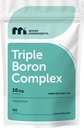 Micro Ingredients Triple Boron Complex 10mg Per Serving, 360 Softgels with MCT Oil | Boron Supplement for Men & Women | Boron Glycinate, Citrate & Aspartate Triple Action Formula | Non-GMO Gluten Free