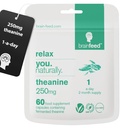 תוסף טהור L האננין 105 | 250mg l theanine כמוסות - 1 a Day | Stress Relief תוסף & Calm סיוע | GABA תוסף תמיכה