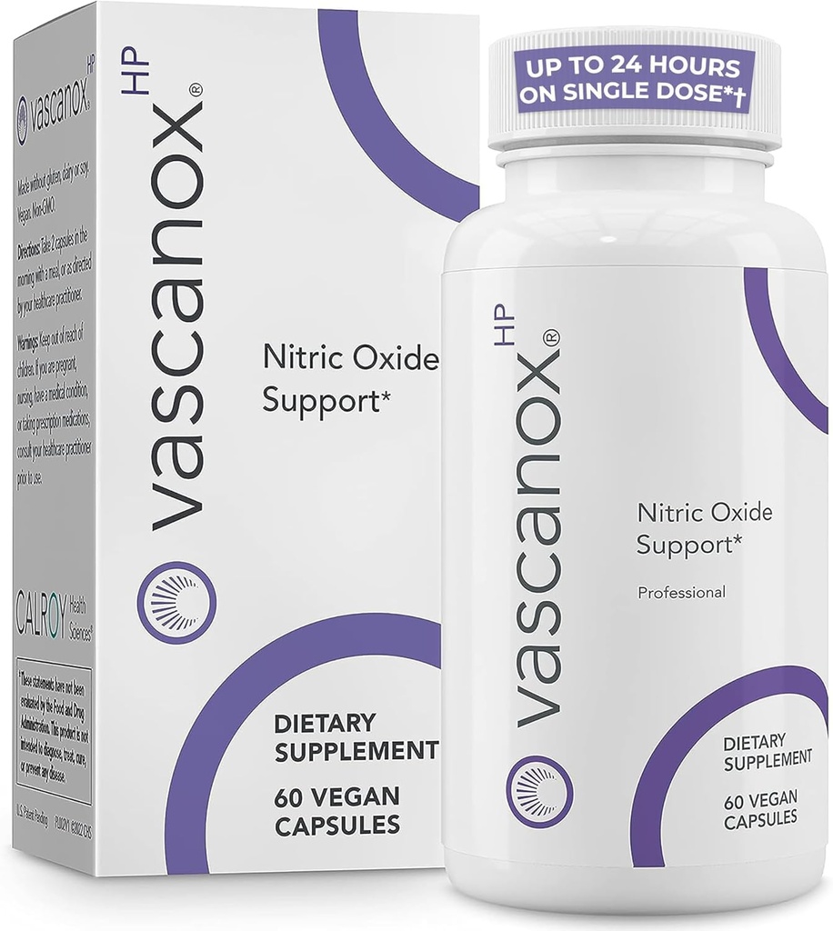 Vascanox HP - הדור הבא Nitric Oxide תומך - עד 24 שעות על מנה אחת * +