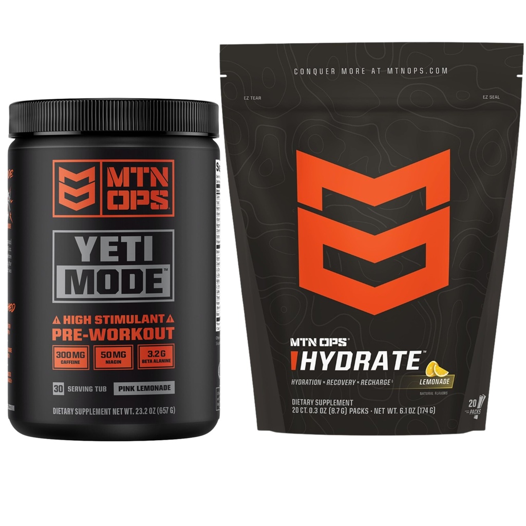 MTN OPS Buti Mode Pink Lemonade + Hydrate Lemonade Bundle