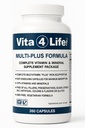 Vita4Life!® Bariatric Multivitamins Multi-Plus פורמולה | 483% תמיכה בברזל | 360 קפסולות מהירה-Absorbing | ויטמין B Complex for Gastric Bypass & Opמטופלים | Made in USA
