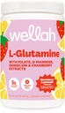 Wellah L-Glutamine Strawberry Lemonade Flavored (50 משרתים) - 5g L-Glutamine Per המשרת, מתוקן עם Stevia