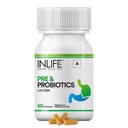 INLIFE Prebiotic Probiotic Supplement, 6 Strains, Gut Health, 60 Capsules