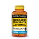 MASON NATURAL Glucosamine Chondroitin עם Collagen & Hyaluronic Acid, 45-Day אספקת קפסולות לקפסולת משותפת, ניידות, גמישות ותמיכה Aging, 90 קפסולות
