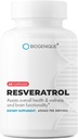 Resveratrol 600mg Potent Antioxidants & Trans-Resveratrol from Polygonum Root Extract, מקדם תמיכה אנטי-Aging & Cardiovascular, 60 קפסולות - מיוצר בארה"ב - טבעוני, non-GMO, Gluten Freeten Freeten Free