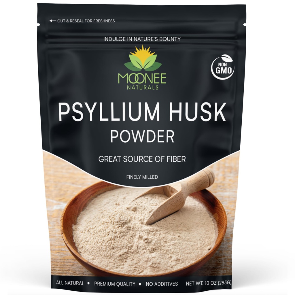 אבקת Psyllium Husk (10 OZ), Gluten Free, Non GMO, בבטחה Ground, Keto Friendly (10 אוונס (70 משרתים)