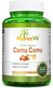 NurteeVit 100% אורגני Camu Camu קפסולות 500 מ"ג - ויטמין C, מוקף ויטמינים ומינרלים (90 Count)