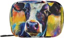 Pill Box Fun Cow 7 Day Pill Case Travel Pill Productionser Bag with Zipper Portable Weekly תוסף ל-Holder Pouch Bag