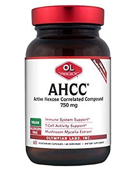 אולימפיה Labs Premium AHCC תוסף -750 מ"ג של AHCC ל-caca-Supports Immune Health, Liver Function, and Natural Killer Cell Activity - 60 Caps