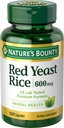 כדורי אורז של Nature's Bounty Red Yeast Rice ו- Herbal Health Supplement, Dietary Additive, 600mg, 120 קפסולות