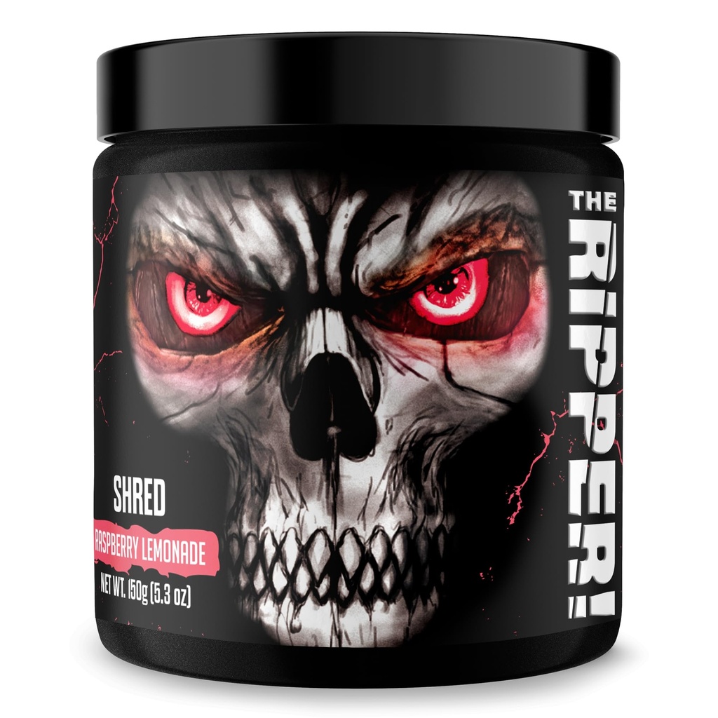 JNX SPORTS THE Ripper Fat Burner for Men & Women - Shredding Thermogenic Fat Burner, Pre-Workout & Appetite Suppressant -Raspberry Lemonade, 30 משרתים