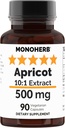 MONOHERB Apricot לחלץ 500 מ"ג - 90 קפסולות צמחוניות