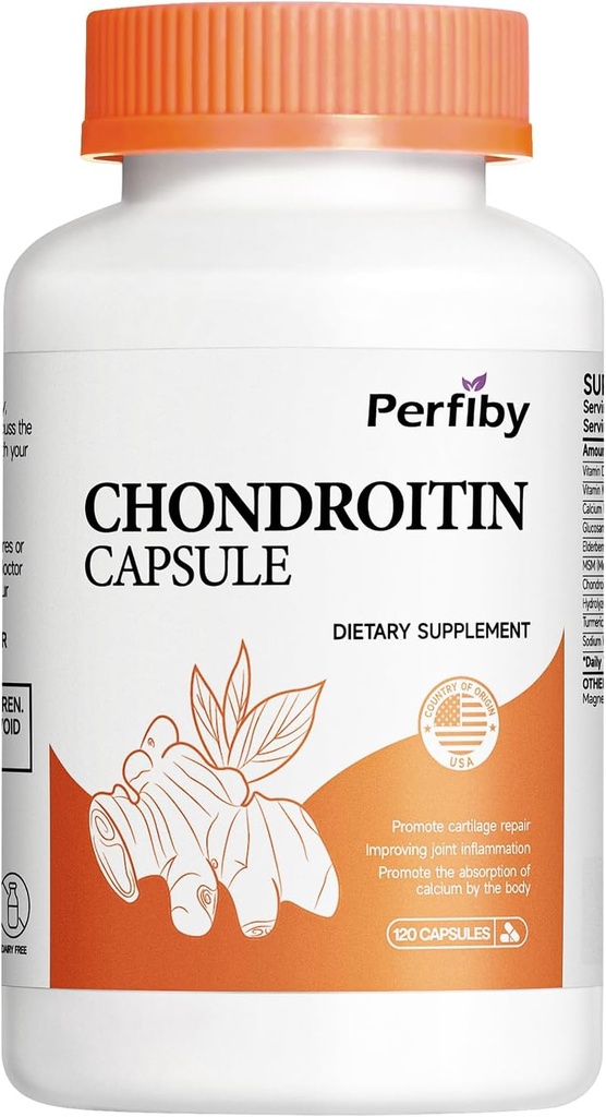 Glucosamine Chondroitin ו MSM עם Elderberry לחלץ - תמיכה משותפת & Immune בריאות תוספת, 120 קפסולות, 60 יום אספקה