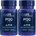 Life Extension PQQ, pyrroloquinoline Quinone, 20 mg, Promotes The Growth of New Mitochondria, Gluten-Free, Non-GMO, Vegetarian, 1 Daily, 30 Capsules (Pack of 2)