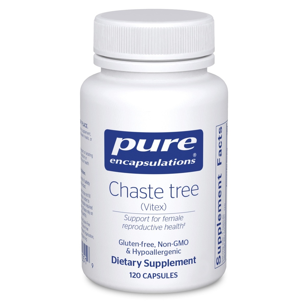 Pure Encapsulations Chaste עץ (Vitex) - תמיכה קבועות מחזור המין הגברי - עבור חזה נוחות * - תוספת של נשים - תמיכה הורמונלי איזון - non-GMO & טבעוני - 120 קפסולות