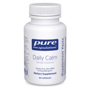 Pure Encapsulations Daily Calm - גידול טבעוני ותמיכה בשינה - מכיל Ashwagandha, Saffron, GABA & L-theanine - non-GMO, Soy-Free & Gluten-Free - 60 קפסולות
