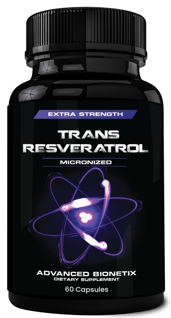 2X Potency Micronized Trans Resveratrol תוסף. 1200 מ"ג לשתי קפסולות המונחים: Antioxidant Formula תמיכה קוגניטיבית ובריאות הלב