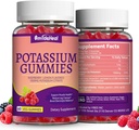 2 Pack Potassium תוספת חניכיים 1000mg, Potassium חניכיים למבוגרים, תמיכה Cramps & שריר בריאות - טבעוני, Non-GMO, 120 Count