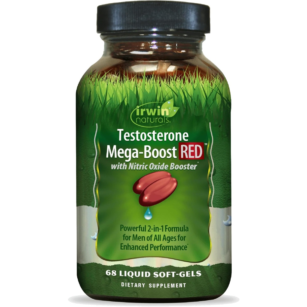 Irwin Naturals טסטוסטרון Mega Boost Red 68 Sgels