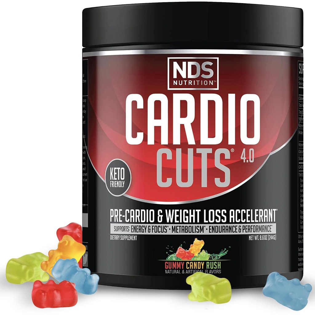 NDS Nutrition Cardio חותך 4.0, 20 משרתות (Pack of 1), חניכיים ממתקים Rush