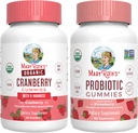MaryRuth Organic Cranberry & Probiotics (Strawberry) | USDA אורגני, פרויקט תווית נקייה מאומת ® | ויטמינים עבור Urinary Tract & Gut Health