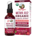 MaryRuth Organics ויטמין B12 נוזל Spray | טבעוני, non-GMO, Gluten-Free | USDA אורגני תוסף | אנרגיה ו- Nervous System Support | B12 ויטמינים לנשים וגברים | 720 mcg | 1 Fl Oz Oz Oz