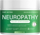 Neuropathy Cream,Neuropathy for Feet,Fast Acting Maximum Strength for Feet, Hands, Legs, Toes,Muscles, Joints, Waist Includes Arnica,Vitamin B6, Aloe Vera, MSM (2 Fl Oz (Pack of 1